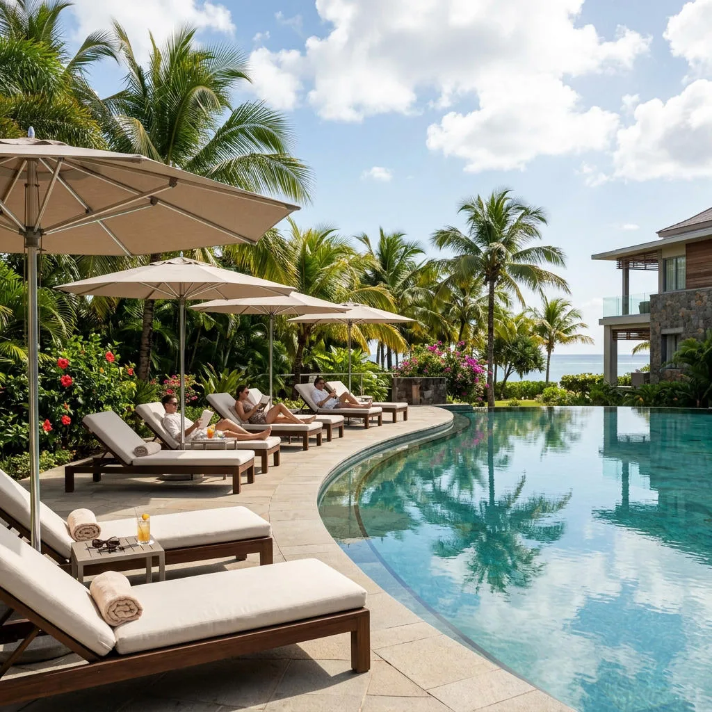 Swimming pool deck